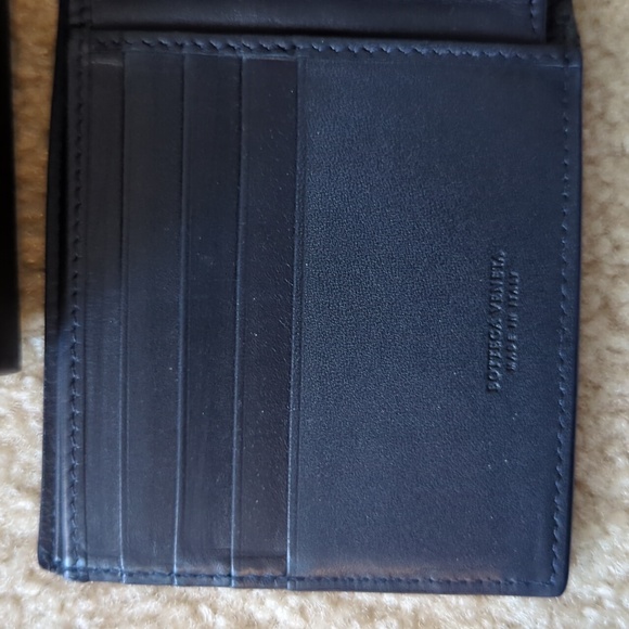 Bottega Veneta Mens Bifold Navy blue - Picture 2 of 6